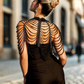 BLACK PEARL CUTOUT TOP