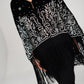 LAYALI VELVET SEQUIN TASSEL SHAWL