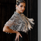 SILVER BEADED CAPE