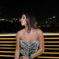 LUXURY CORSET WITH HAND-BEADED STONES