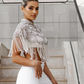 SILVER AND PEARL CAPE