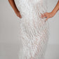 WHITE GATSBY EVENING GOWN