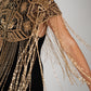 SAHAR GOLD BEADED CAPE