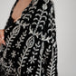 NOIR VELVET SEQUIN TASSEL SHAWL