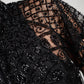 ASRAR BLACK BEADED CAPE