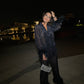FUR NAVY SHEET PAJAMAS
