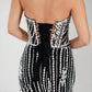 LUXURY SET WITH HAND-BEADED STONES CORSET AND SKIRT