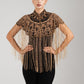 LUNA GOLD BEADED CAPE