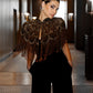 GOLD BEADED CAPE