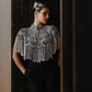 SILVER BEADED CAPE