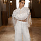 WHITE LONGLINE CAPE