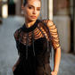 BLACK PEARL CUTOUT TOP