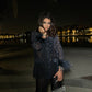 FUR NAVY SHEET PAJAMAS