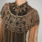 LUNA GOLD BEADED CAPE