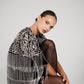 BLACK & SILVER TASSEL CAPE