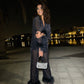 FUR NAVY SHEET PAJAMAS