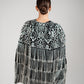 BLACK & SILVER TASSEL CAPE