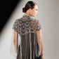SILVER BEADED CAPE