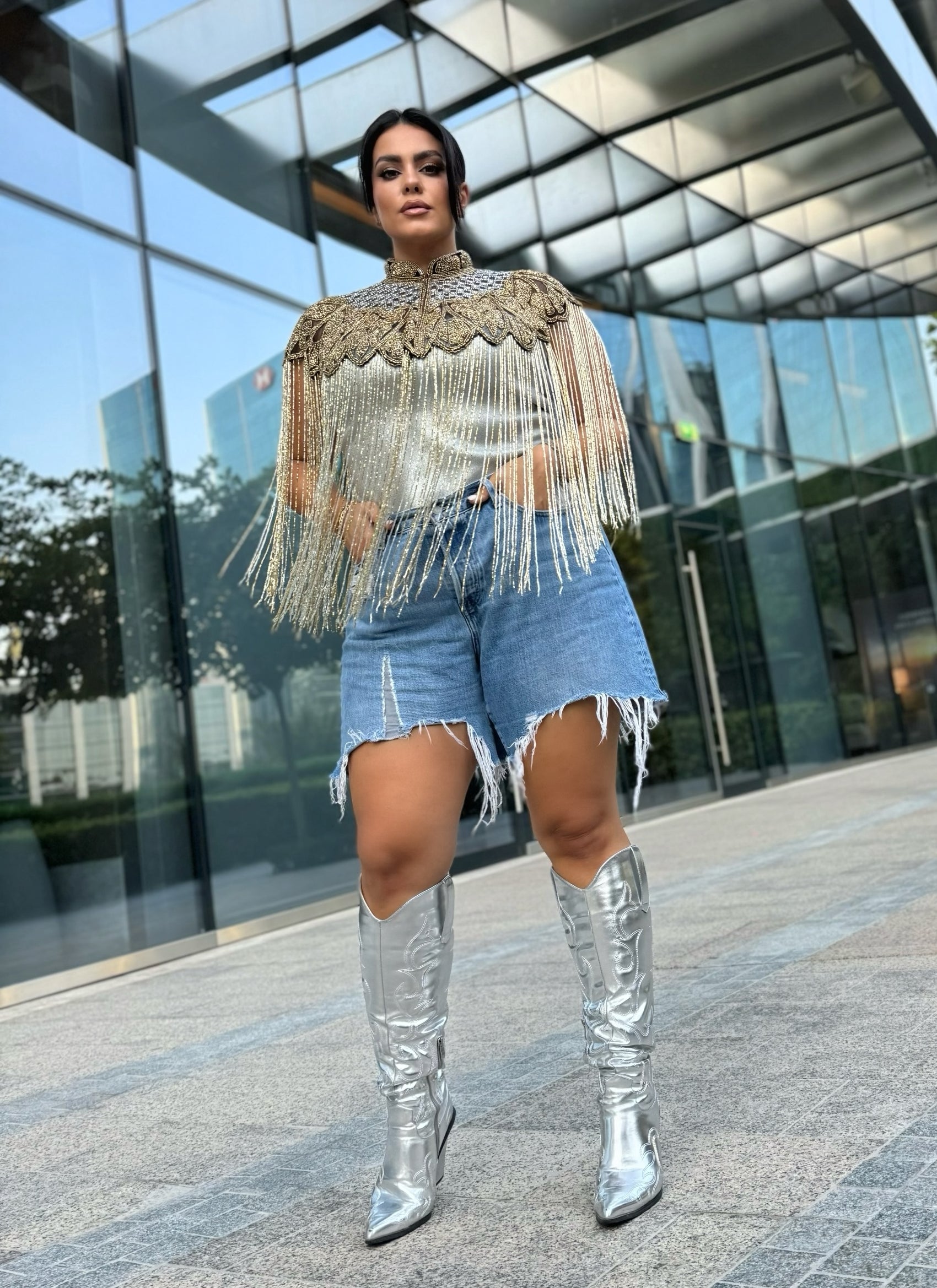 GOLD & SILVER CAPE
