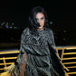 BLACK & SILVER TASSEL CAPE