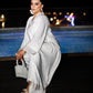 WHITE SILK KIMONO