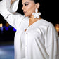 WHITE SILK KIMONO